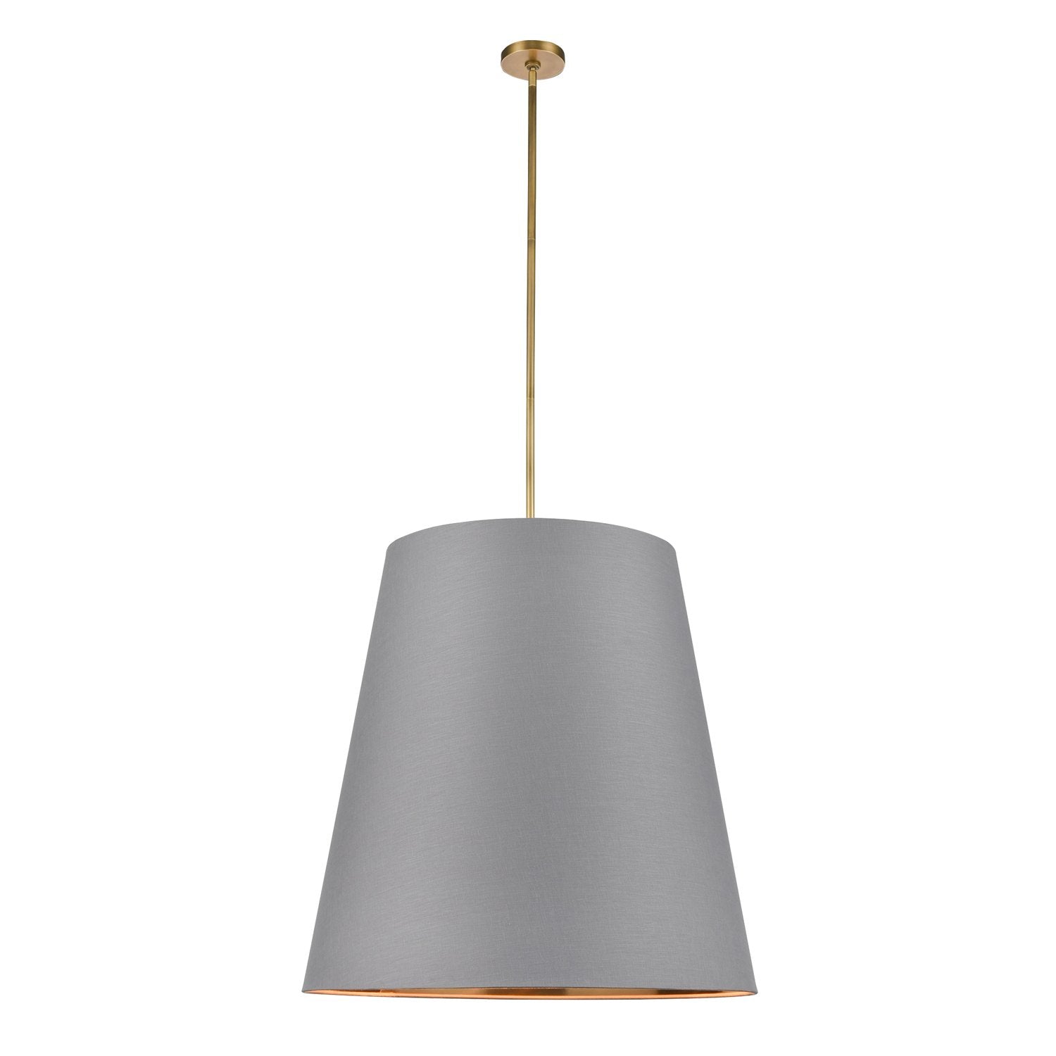 Calor 30" Pendant - Grey/Vintage Brass Finish