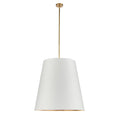 Load image into Gallery viewer, Calor 30" Pendant - White/Vintage Brass Finish
