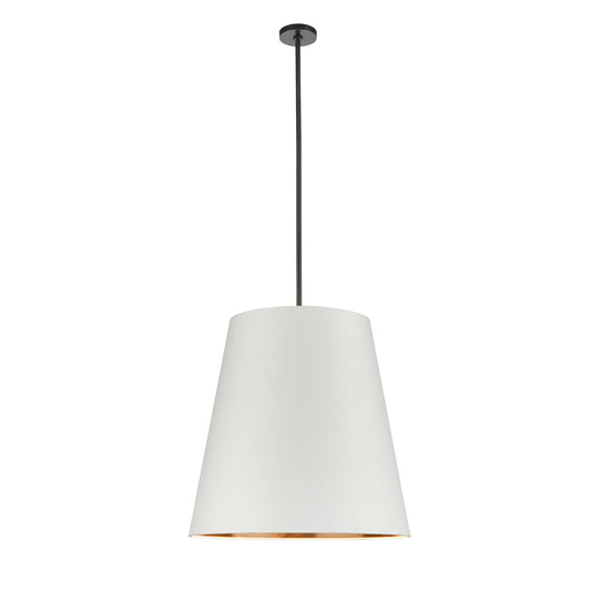 Calor 25" Pendant - White/Urban Bronze Finish