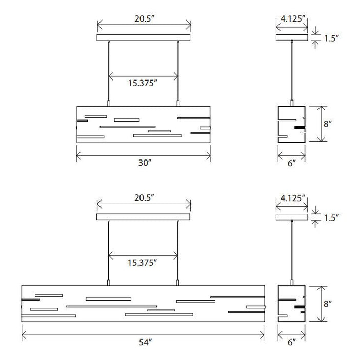 Cerno Aeris LED Linear Pendant