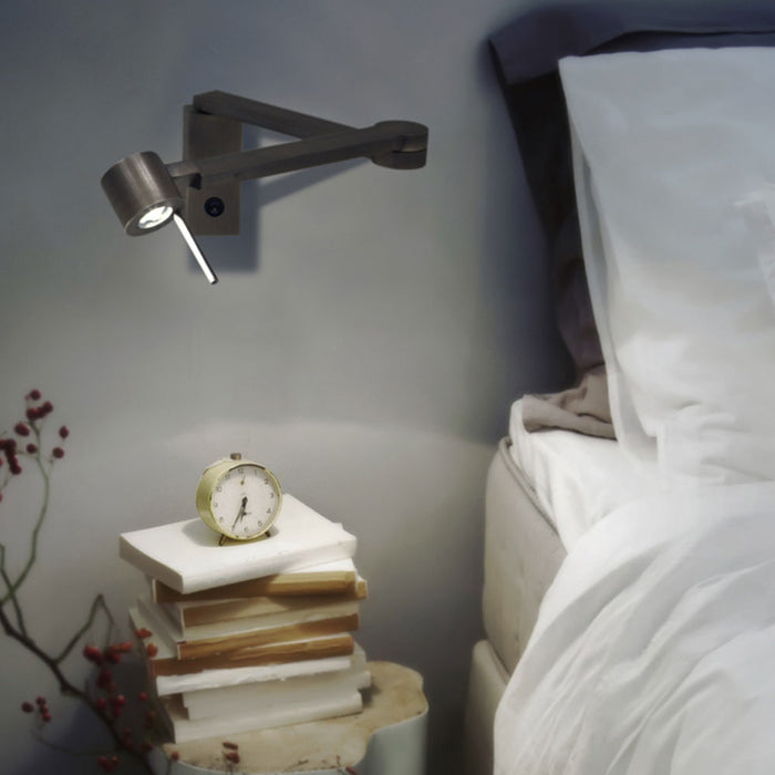 Contardi Manhattan Reading Swing Arm Wall Light