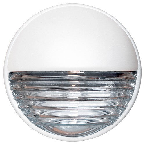 3019 Series Outdoor Wall Sconce - White Finish Clear Glass