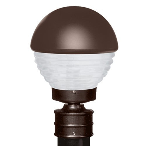 3061 Series Outdoor Post Light - Bronze Finish Frost Glass