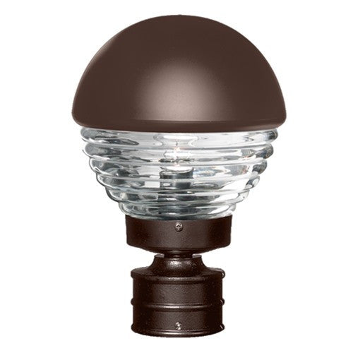 3061 Series Outdoor Post Light - Bronze Finish Clear Glass