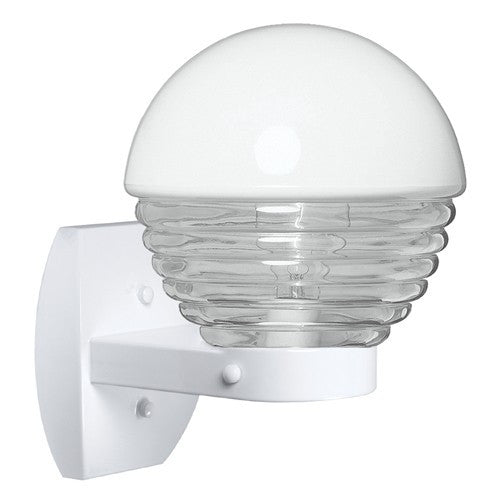 3061 Series Outdoor Wall Sconce - White Finish Clear Glass 