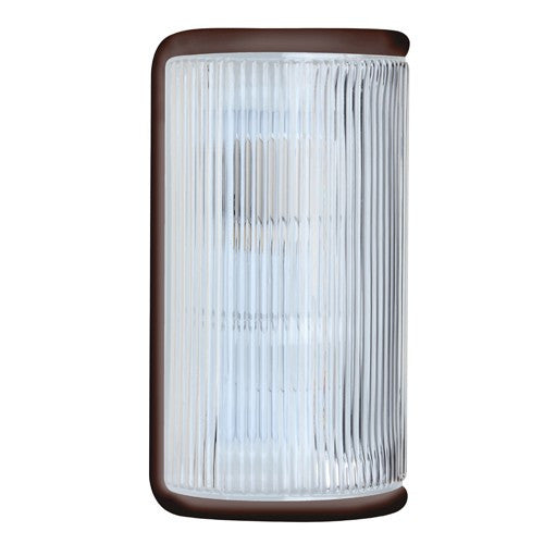 3079 Series Outdoor Wall Sconce - Bronze Finish Clear Glass