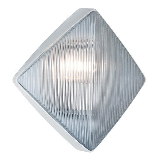 3110 Series Outdoor Wall Sconce - White Finish Clear Glass