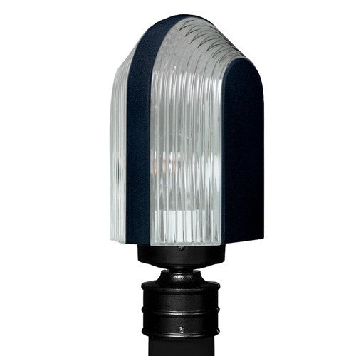 3139 Series Outdoor Post Light - Black Finish Clear Glass