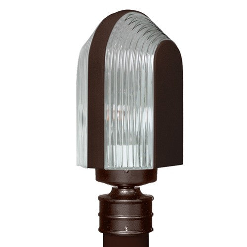 3139 Series Outdoor Post Light - Bronze Finish Clear Glass