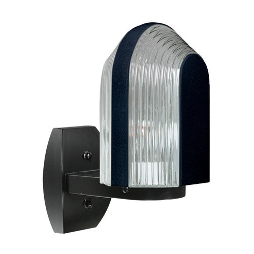 3139 Series Outdoor Wall Sconce - Black Finish Clear Glass