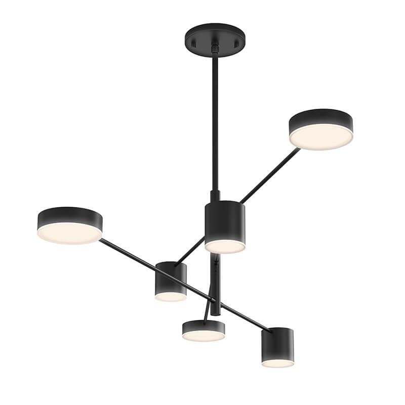 Counterpoint 6-Light LED Pendant - Satin Black