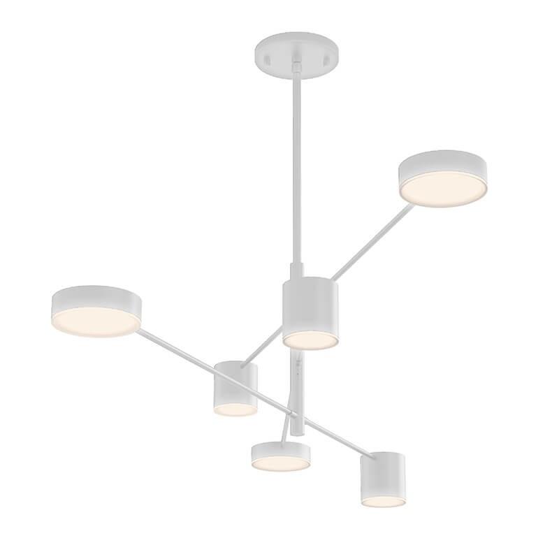 Counterpoint 6-Light LED Pendant - Satin White