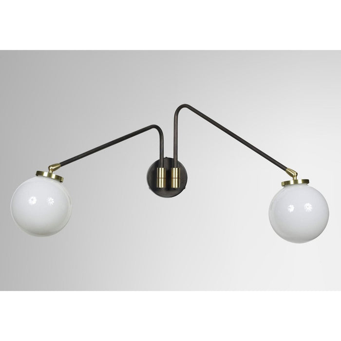 CTO Lighting Array Opal Twin Wall Sconce