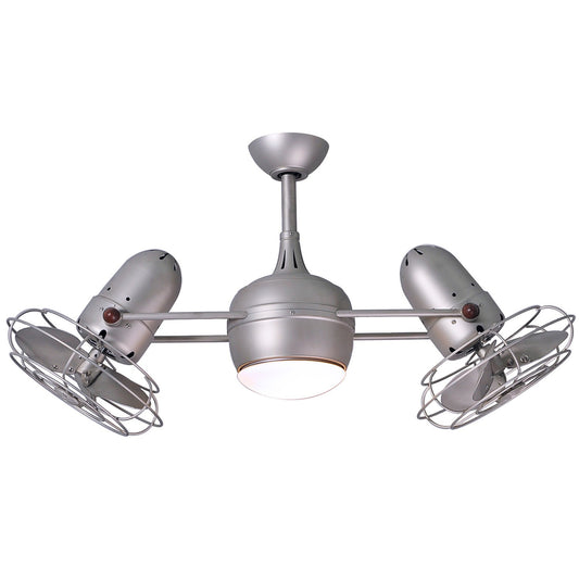 Dagny LK Ceiling Fan - Brushed Nickel/Metal Blades