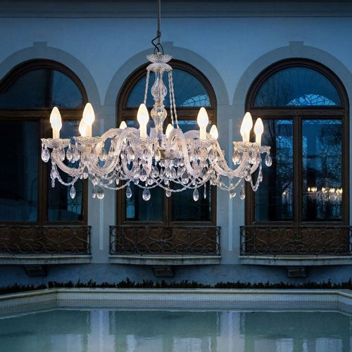 Drylight 12 Light Outdoor Chandelier