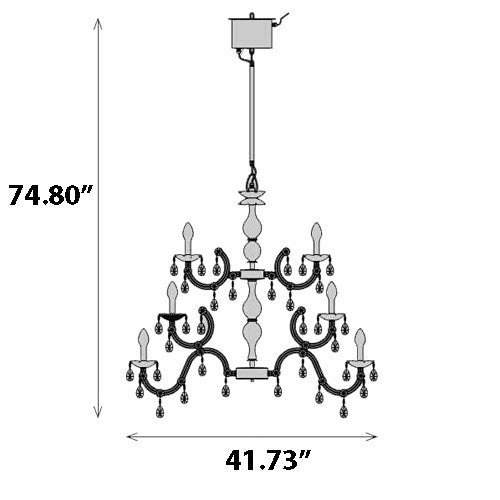 Drylight 24 Light Outdoor Chandelier