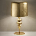 Load image into Gallery viewer, Eva 4 Light Table Lamp - Gold Leaf Finish
