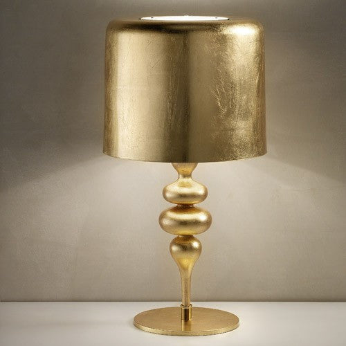 Eva 4 Light Table Lamp - Gold Leaf Finish