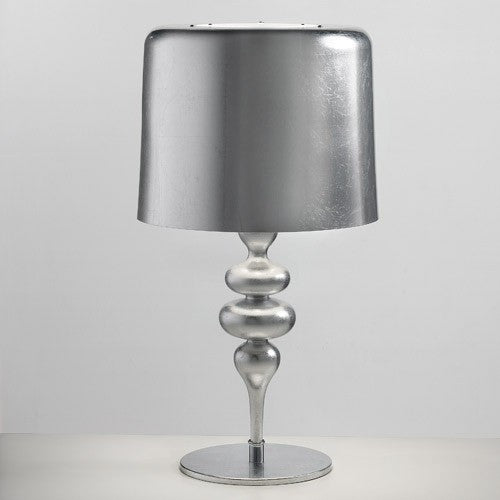 Eva 4 Light Table Lamp - Silver Leaf Finish