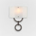 Hammerton Carlyle Round Link Glass Wall Sconce