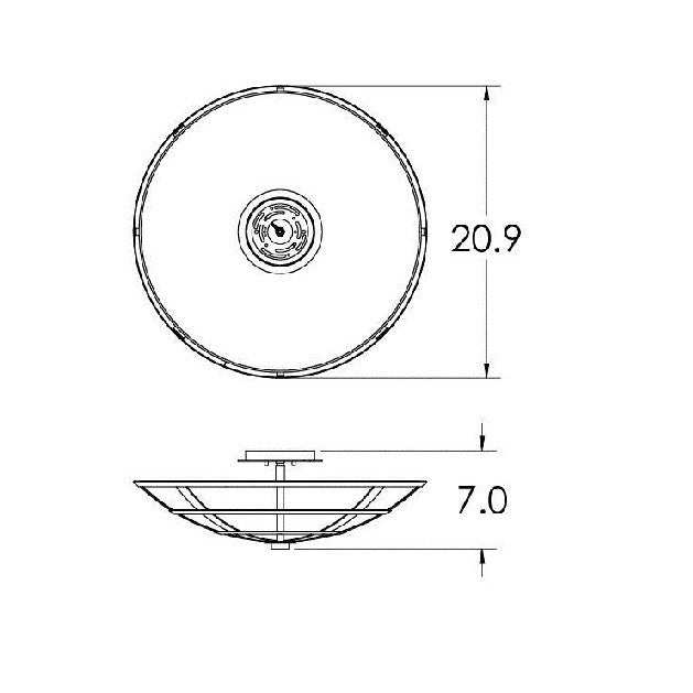 Hammerton Carlyle Semi-Flush Mount Ceiling Light