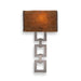 Hammerton Carlyle Square Link Glass Wall Sconce