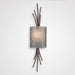 Hammerton Ironwood Thistle Glass Wall Sconce
