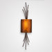 Hammerton Ironwood Thistle Glass Wall Sconce