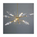 Hammerton Rock Crystal Oval Starburst LED Chandelier
