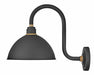 Hinkley Foundry 12" Dome Shade Hook Arm Outdoor Wall Light