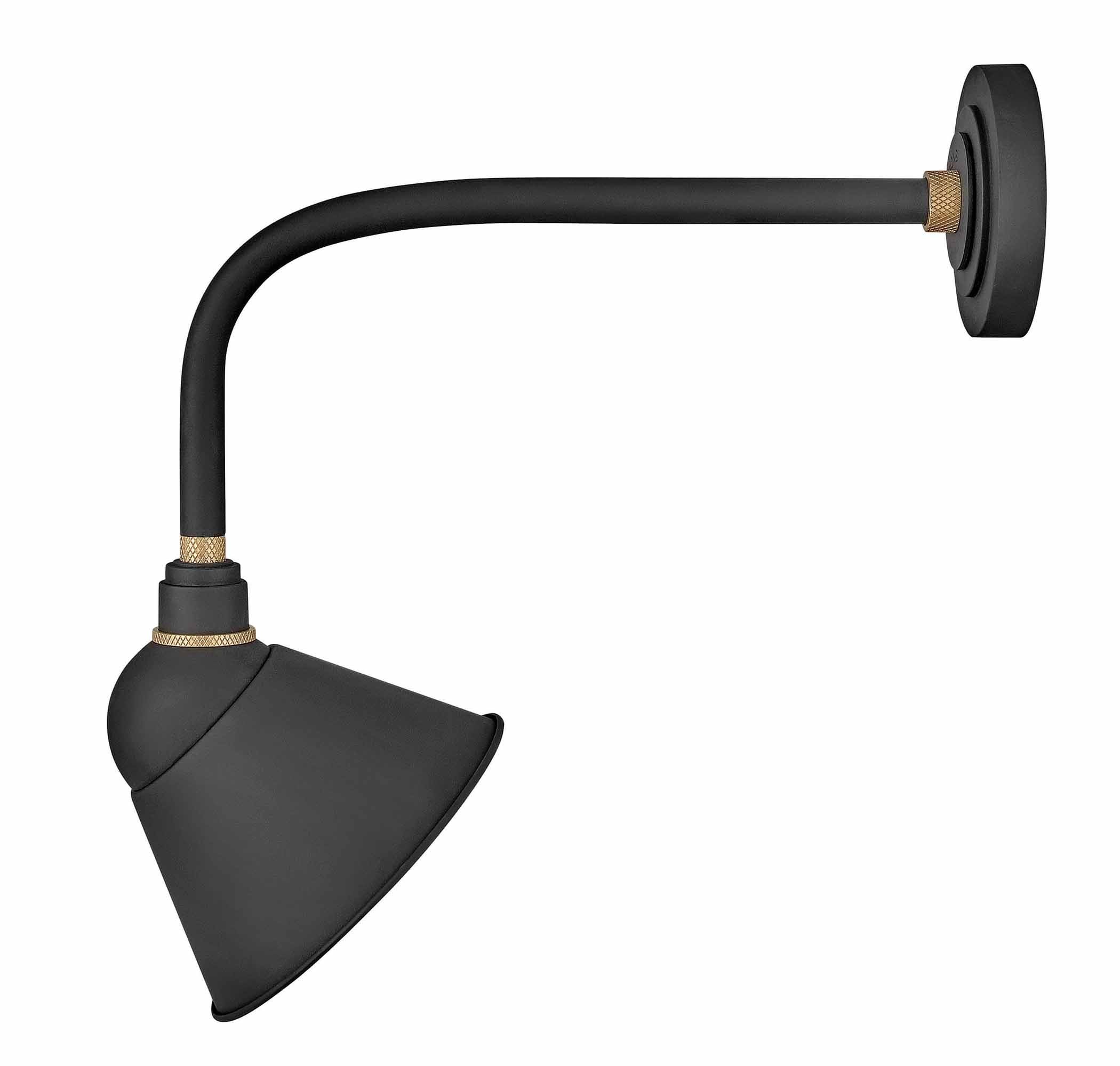Hinkley Foundry Angled Shade Outdoor Wall Light