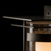 Hubbardton Forge Banded Seeded Glass Outdoor Wall Sconce with Top Plate