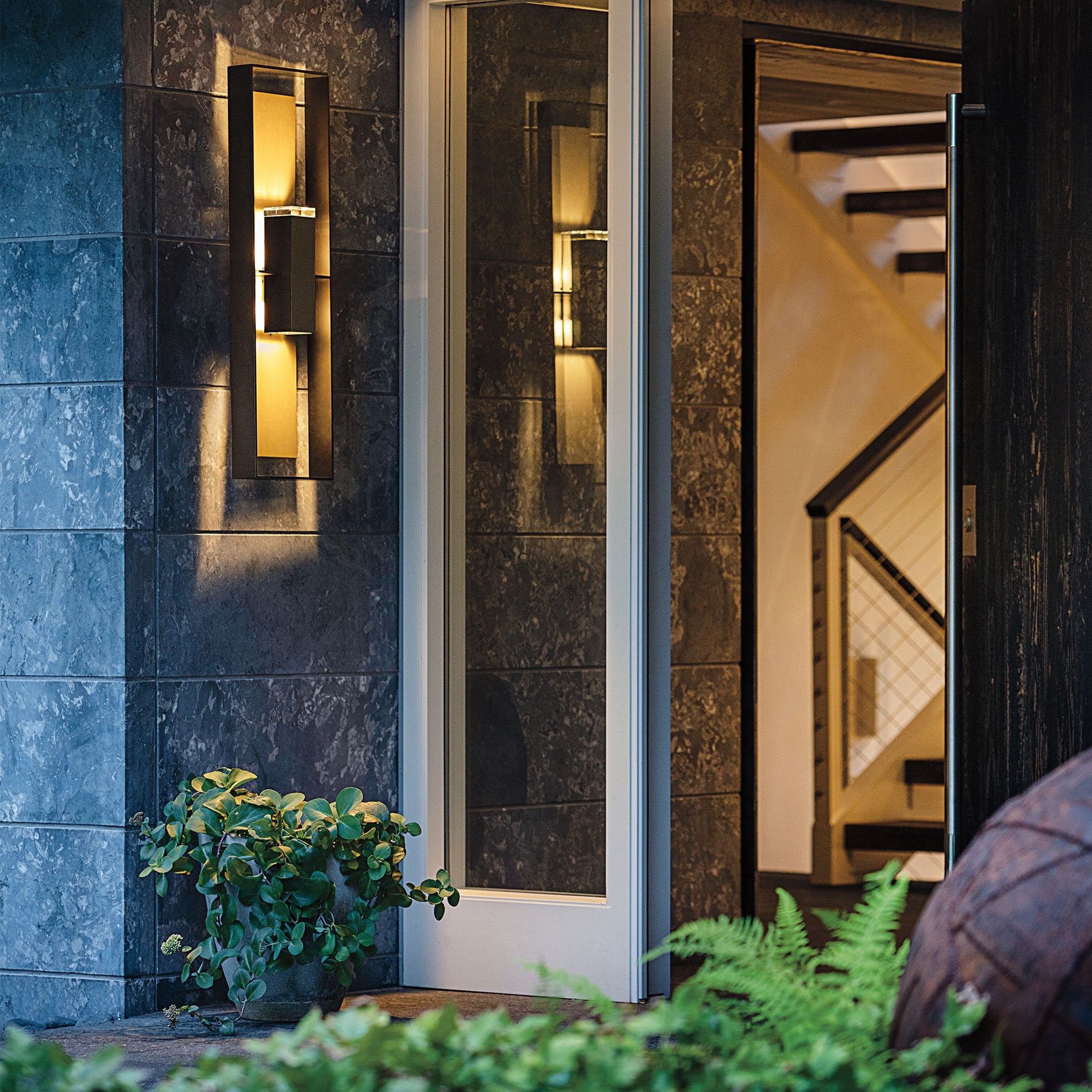 Hubbardton Forge Shadow Box Tall Outdoor Wall Sconce