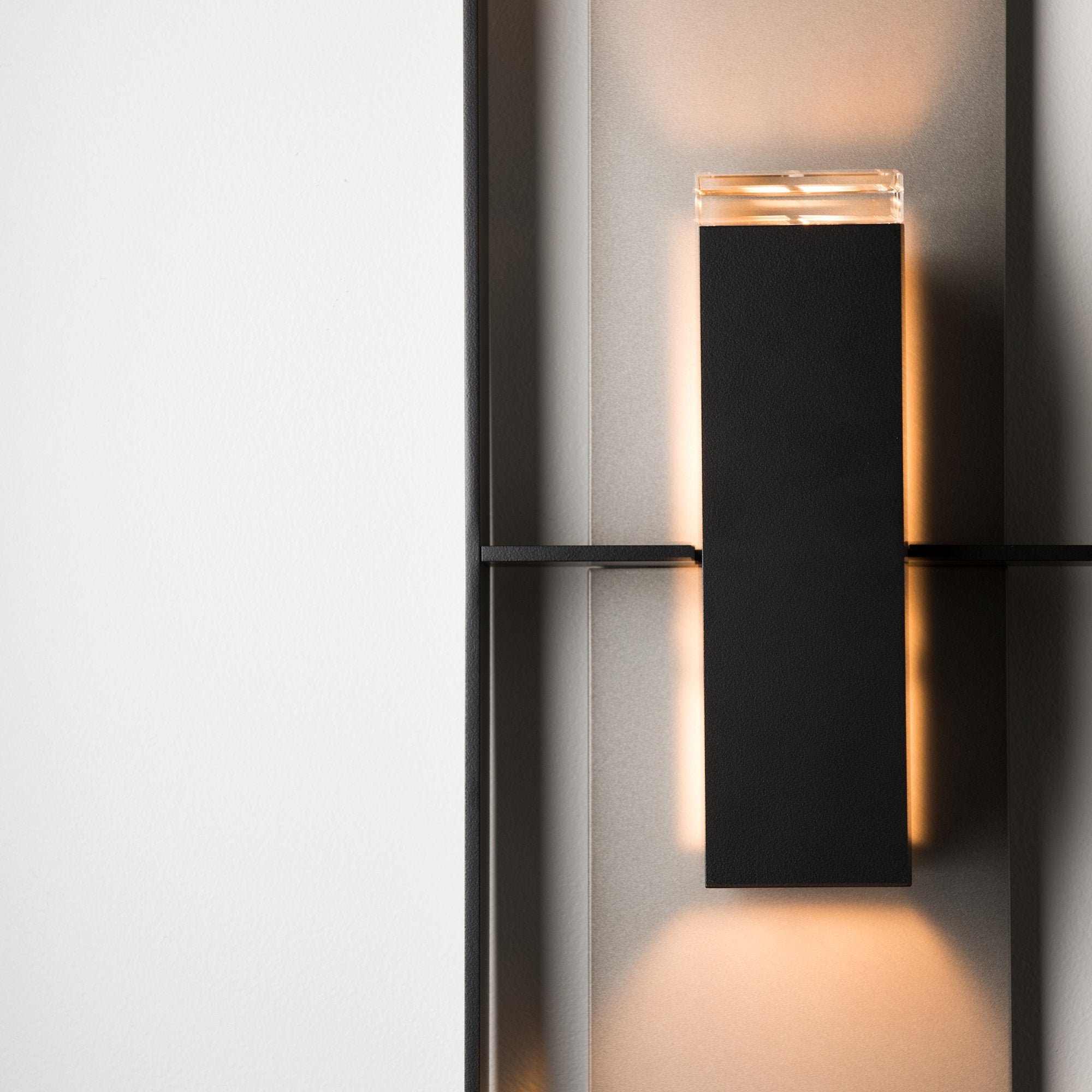 Hubbardton Forge Shadow Box Tall Outdoor Wall Sconce
