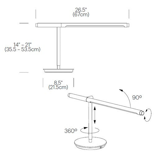 Brazo Table Lamp - Diagram