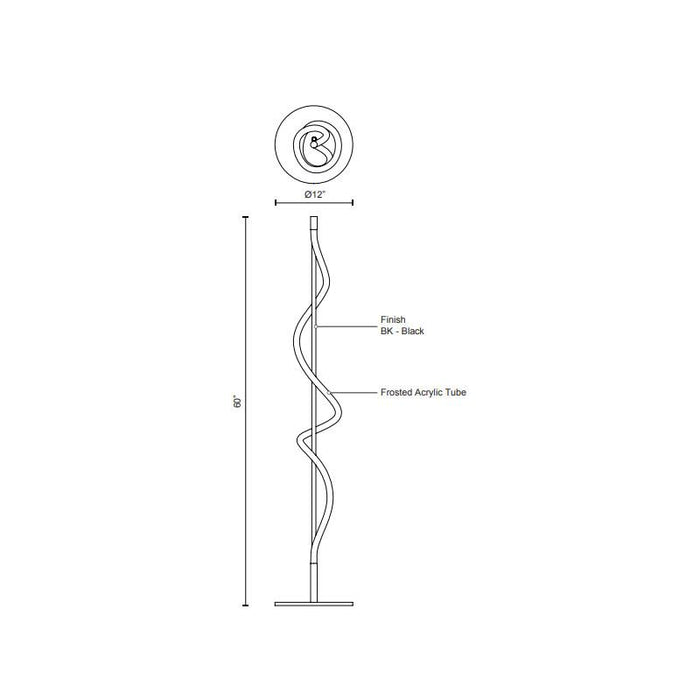 Kuzco Lighting Cursive Floor Lamp