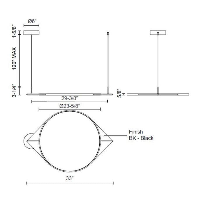 Kuzco Lighting Serif Large LED Linear Suspension