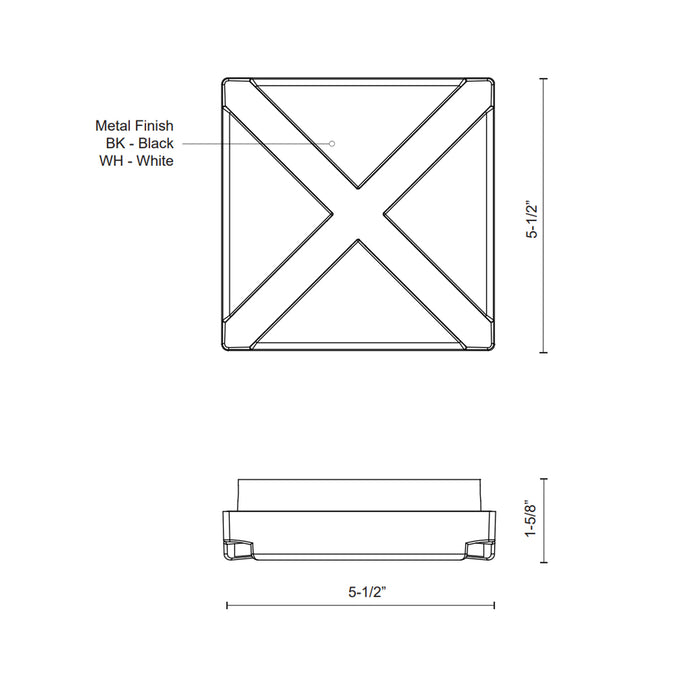 Kuzco Lighting Tac LED Outdoor Wall Sconce