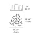 Load image into Gallery viewer, Logico Mini Triple Nested Semi-Flushmount - Diagram
