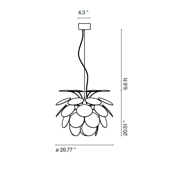Marset Discoco Wood Pendant