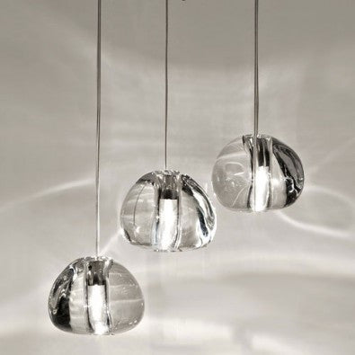 Mizu 3 Light Pendant - Clear Crystal