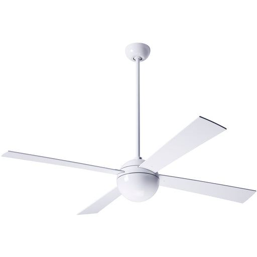 Modern Fan Co. Ball Ceiling Fan 52" - Gloss White