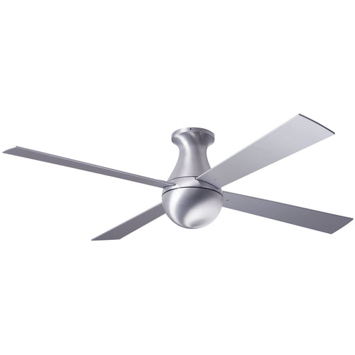 Modern Fan Co. Ball Flush Ceiling Fan 42" - Brushed Aluminum