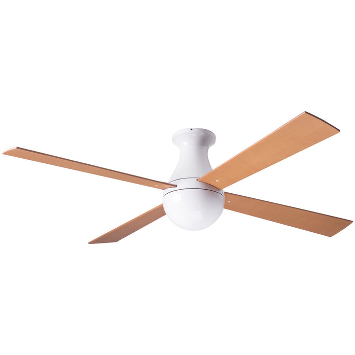 Modern Fan Co. Ball Flush Ceiling Fan 42" - Gloss White