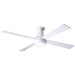 Modern Fan Co. Ball Flush Ceiling Fan 42" - Gloss White