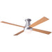 Modern Fan Co. Ball Flush Ceiling Fan 52" - Brushed Aluminum