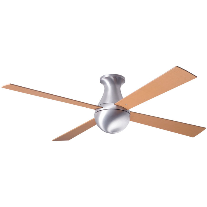 Modern Fan Co. Ball Flush Ceiling Fan 52" - Brushed Aluminum