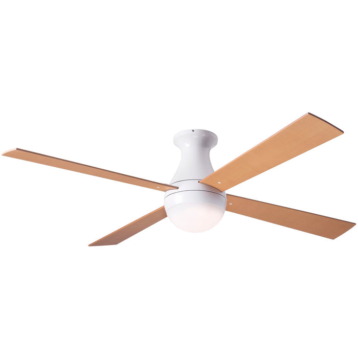 Modern Fan Co. Ball Flush Ceiling Fan 52" - Gloss White