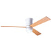 Modern Fan Co. Cirrus Flush DC Ceiling Fan - Gloss White