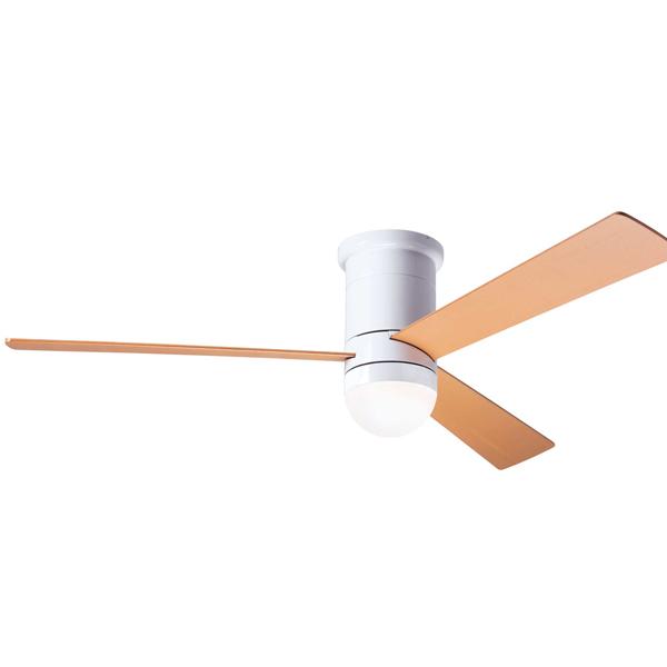 Modern Fan Co. Cirrus Flush DC Ceiling Fan - Gloss White